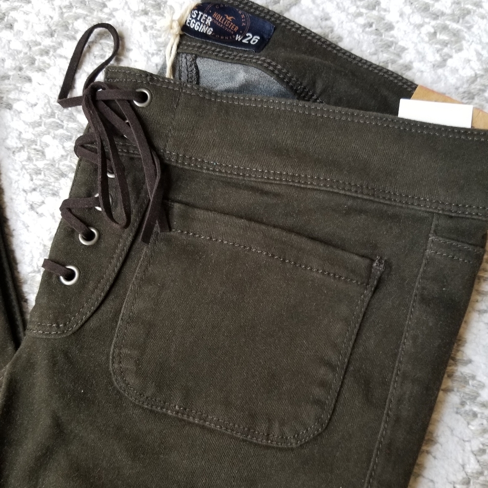 Hollister Jean Leggings Olive Pants Size 3